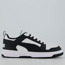 Tênis Puma Rebound V6 Low Preto e Branco