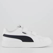 Tênis Puma Rickie Classic Juvenil Branco e Preto Tênis Puma Rickie Classic Juvenil Branco e Preto