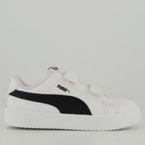 Tênis Puma Rickie Classic V Infantil Branco e Preto