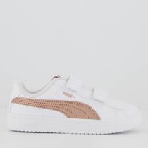 Tênis Puma Rickie Classic V Infantil Branco e Rosa