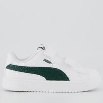 Tênis Puma Rickie Classic V Infantil Branco e Verde Tênis Puma Rickie Classic V Infantil Branco e Verde