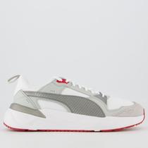 Tênis Puma Scuderia Ferrari Trinity 2 Branco e Cinza Tênis Puma Scuderia Ferrari Trinity 2 Branco e Cinza
