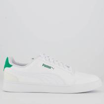 Tênis Puma Shuffle Branco e Verde Tênis Puma Shuffle Branco e Verde