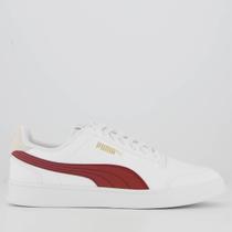 Tênis Puma Shuffle Branco e Vermelho Tênis Puma Shuffle Branco e Vermelho