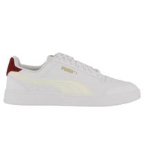 Tênis Puma Shuffle Unissex Branco e Vermelho