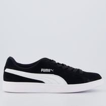 Tênis Puma Smash V3 BDP Feminino Preto e Branco Tênis Puma Smash V3 BDP Feminino Preto e Branco