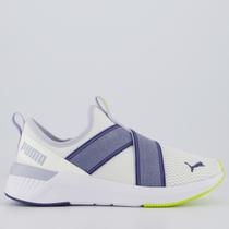 Tenis Puma Softride Harli Slip ON WNS Feminino Branco e Lilas Tenis Puma Softride Harli Slip ON WNS Feminino Branco e Lilas
