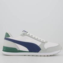 Tênis Puma ST Runner V2 SN BDP Branco e Cinza Tênis Puma ST Runner V2 SN BDP Branco e Cinza