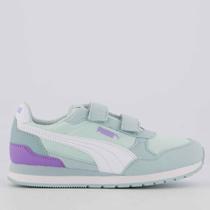 Tênis Puma ST Runner V4 Mesh V PS Infantil Verde e