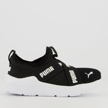Tênis Puma Wired Run Slip-On BDP Kids Preto