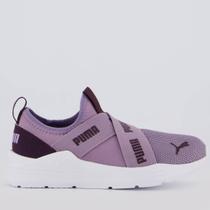 Tênis Puma Wired Run Slip-On PS BDP Infantil Lilás Tênis Puma Wired Run Slip-On PS BDP Infantil Lilás