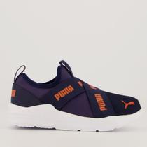 Tênis Puma Wired Run Slip-ON PS BDP Infantil Marinho