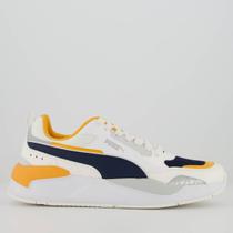 Tênis Puma X-Ray 2 Square BDP Branco e Amarelo