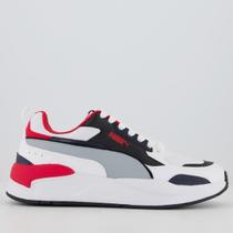 Tênis Puma X Ray 2 Square BDP Branco e Vermelho Tênis Puma X Ray 2 Square BDP Branco e Vermelho