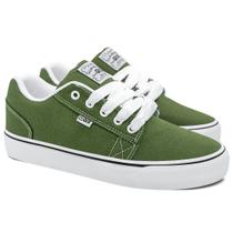 Tênis Qix Allan Mesquita MG Lona Oliva Branco Original