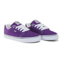 Tênis QIX Allan Mesquita Vulcan 07 Novas Cores Cor:Roxo e BrancoTamanho:38