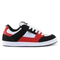 Tênis Qix Am Camurça Skate Preto Vermelho