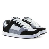 Tenis Qix AM Retrô Preto Cinza Branco