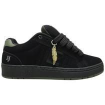 Tênis Qix Combat Massaki Collab Retro Camurça Robusto Preto Cor:Preto+VerdeTamanho:41Gênero:Homem