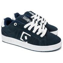 Tênis Qix Combat Suede Marinho Branco Original Tênis Qix Combat Suede Marinho Branco Original