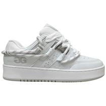 Tênis Qix Double G Breakbeats Corda Branco Skate Robusto DGSC0017 Cor:BrancoTamanho:42 Tênis Qix Double G Breakbeats Corda Branco Skate Robusto DGSC0017 Cor:BrancoTamanho:42