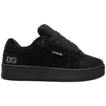 Tenis Qix Double-G Easy Preto Skatista Estilo Retro Robusto Tenis Qix Double-G Easy Preto Skatista Estilo Retro Robusto