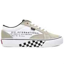 Tênis Qix DT Vulcanizado Unissex Cinza Branco Camurça Cor:Branco Tamanho:44