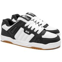 Tênis Qix Skate Square Preto Branco Original Tênis Qix Skate Square Preto Branco Original