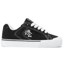 Tênis Qix Unissex Camurça Chorão Park Preto Branco