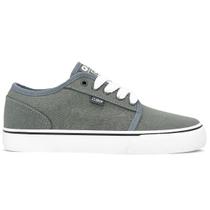 Tênis Qix Unissex Lona California Grafite Cinza Branco Tênis Qix Unissex Lona California Grafite Cinza Branco