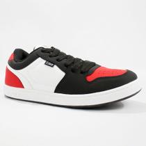 Tenis Qix Urban Low Preto E Vermelho