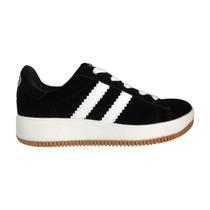 Tênis Quiz Feminino Casual Branco Estilo Moderno Dia a Dia 61-1851-01 Preto/Branco 34 Tênis Quiz Feminino Casual Branco Estilo Moderno Dia a Dia 61-1851-01 Preto/Branco 34