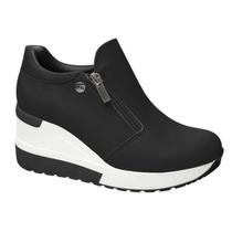 Tênis Quiz Sneaker Zíper 63-1852 Feminino 11852 Confortável