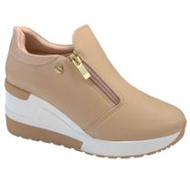 Tênis Quiz Sneaker Zíper 64-1852 Feminino 11852