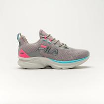 Tenis racer for all feminino cinza/rosa/azul