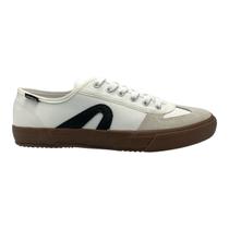 Tenis Rainha Casual Futsal VL2500 Lona Camurça Branco Preto Natural