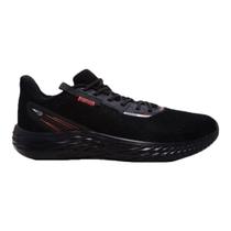 Tênis Rainha Wild Preto Vermelho Caminhada Casual Super Leve Tênis Rainha Wild Preto Vermelho Caminhada Casual Super Leve