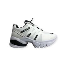 Tênis Ramarim Edição Limitada Feminino Casual Branco Preto Plataforma Original Ref 2580132