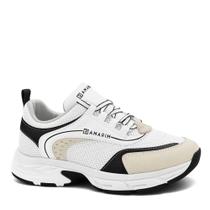 Tênis Ramarim Feminino Chunky 25-78202 Creme/Preto Tênis Ramarim Feminino Chunky 25-78202 Creme/Preto