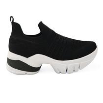 Tenis Ramarim Feminino Chunky Kinit 7.0 Preto/Branco 22-80232