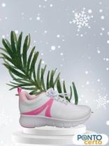 Tenis Ramarim Jogging Let It Flow Branco / Pink Ref 23-77202