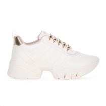 Tênis Ramarim Plataforma Glow Dreams Off White e Dourado - Feminino