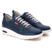 Tênis Ranster Em Couro Comfort Azul 9001- AZUL 44