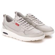 Tênis Ranster Em Couro Comfort Gelo 9001- GELO 44 Tênis Ranster Em Couro Comfort Gelo 9001- GELO 44