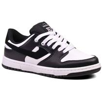 Tênis Redikal Skatista Urbano - Masculino - Branco preto -