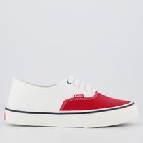 Tênis Redley Originals Bicolor Branco e Vermelho Tênis Redley Originals Bicolor Branco e Vermelho