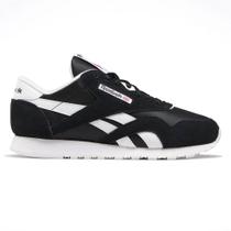 Tênis Reebok CL Nylon Masculino Preto e Branco