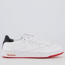 Tênis Reebok Club C 85 Vintage Branco e Vermelho Tênis Reebok Club C 85 Vintage Branco e Vermelho