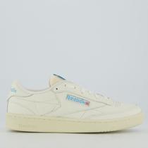 Tênis Reebok Club C 85 Vintage Off White e Azul Tênis Reebok Club C 85 Vintage Off White e Azul