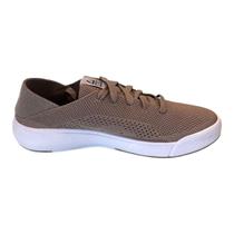 Tênis Reef Neptune Masculino Suede Knit Amortecimento Bege